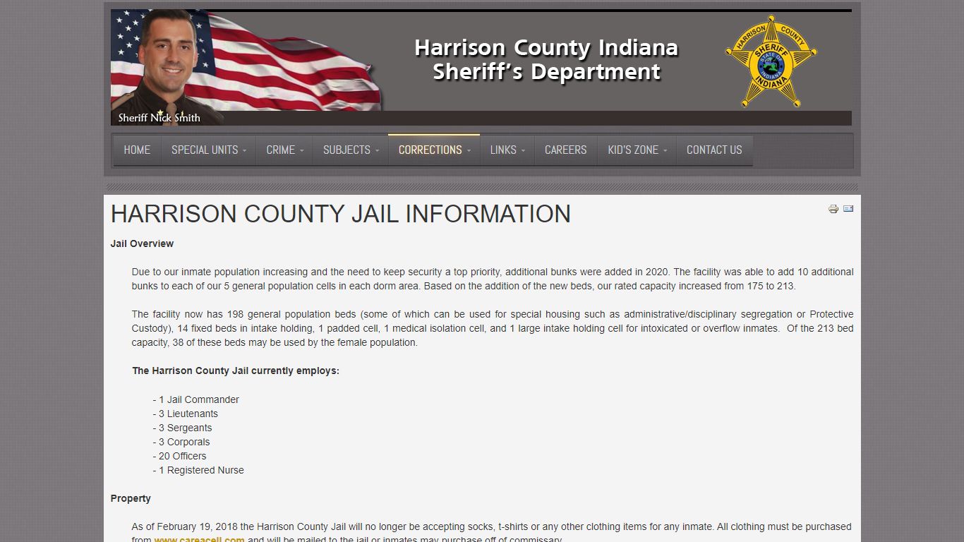 Harrison County Indiana Jail Information